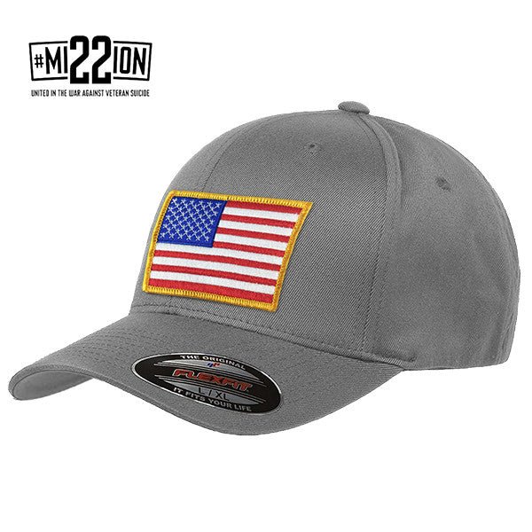 - Hat Thin Blue FlexFit USA American Line Flag