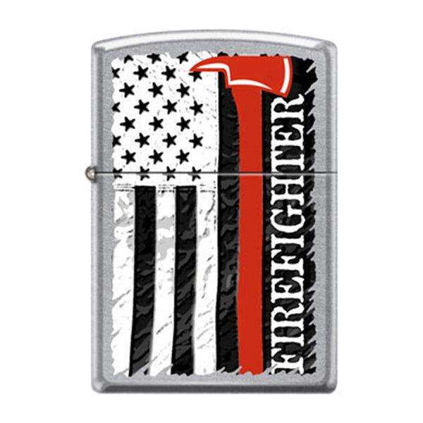 Thin Red Line Firefighter Axe Zippo Lighter