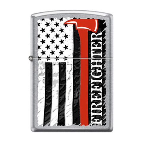 Thin Red Line Firefighter Axe Zippo Lighter