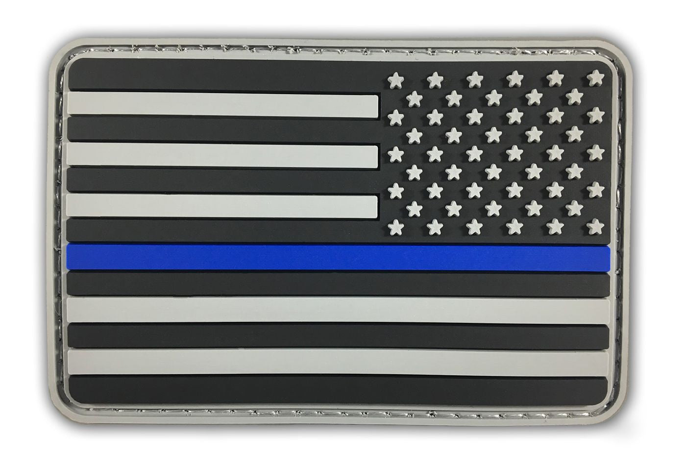 American Flag Patch PVC Rubber w/ Color options - USA Flag Patch, Thin Blue Line Patch, Thin Red Line Patch 2 inch x 3 inch w/ Velcro/Hook Backing