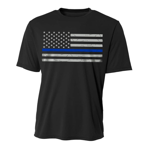 thin blue line dress shirt Shirts Pinpoint Contrast Stripe Blue Non-Iron Dress Shirt Cotton 18.5 The Tie Bar