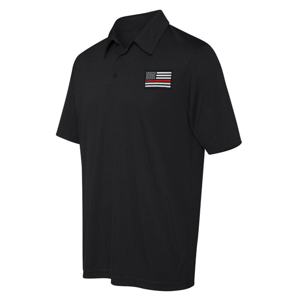 Thin black best sale polo