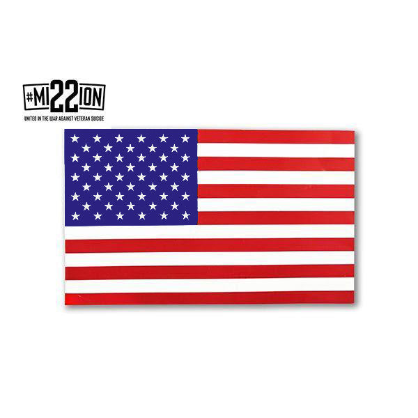 USAWR Large 12 Inch Vinyl Sticker - Red/White/Blue