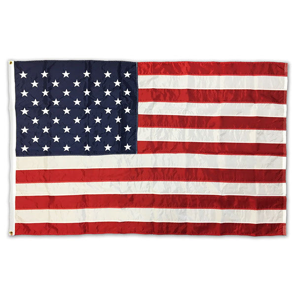 Huge 10'x15' American Flag – Premium Sewn Nylon, Embroidered 50 Stars, Jumbo Outdoor USA Flag, Unbranded