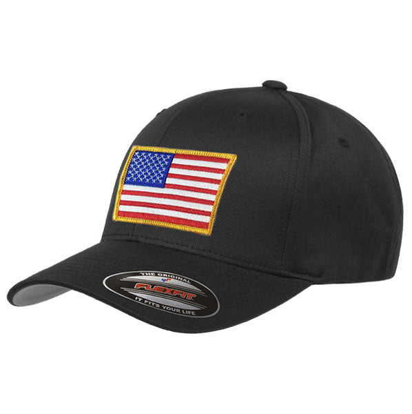 FlexFit American Flag Hat - Thin Blue Line USA