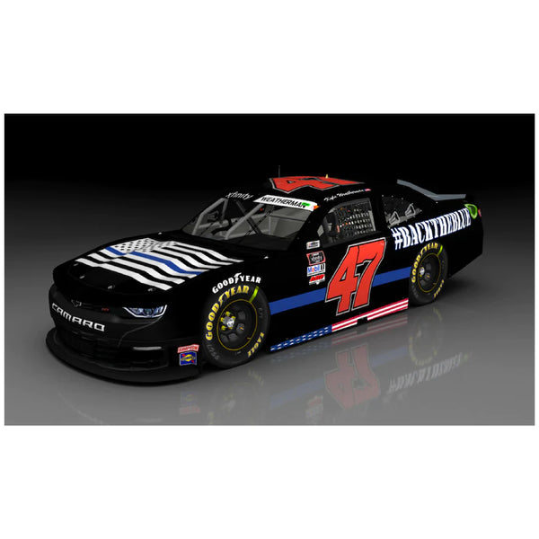 NASCAR Kyle Weatherman No. 47 #BackTheBlue Xfinity Series Die-Cast Chevrolet Camaro, Multiple Sizes