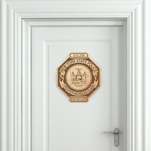 Wooden Memorial Badge, Trooper Nicholas Clark Fundraiser