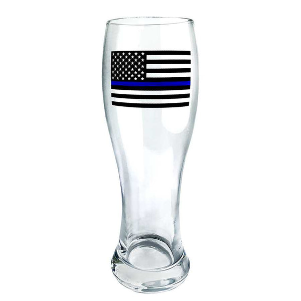 Grand Pilsner Glass - Thin Blue Line, 20oz
