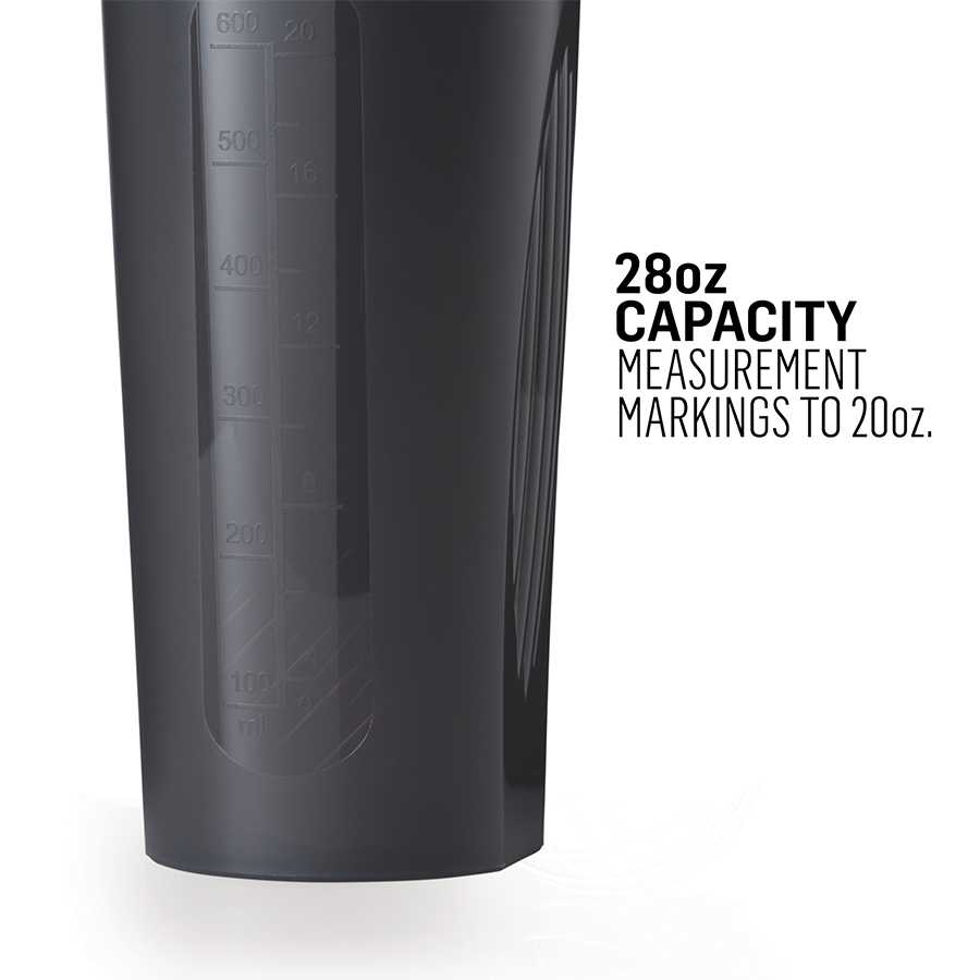 Blender Bottle Classic Loop Top Shaker Bottle, Black - 20 oz