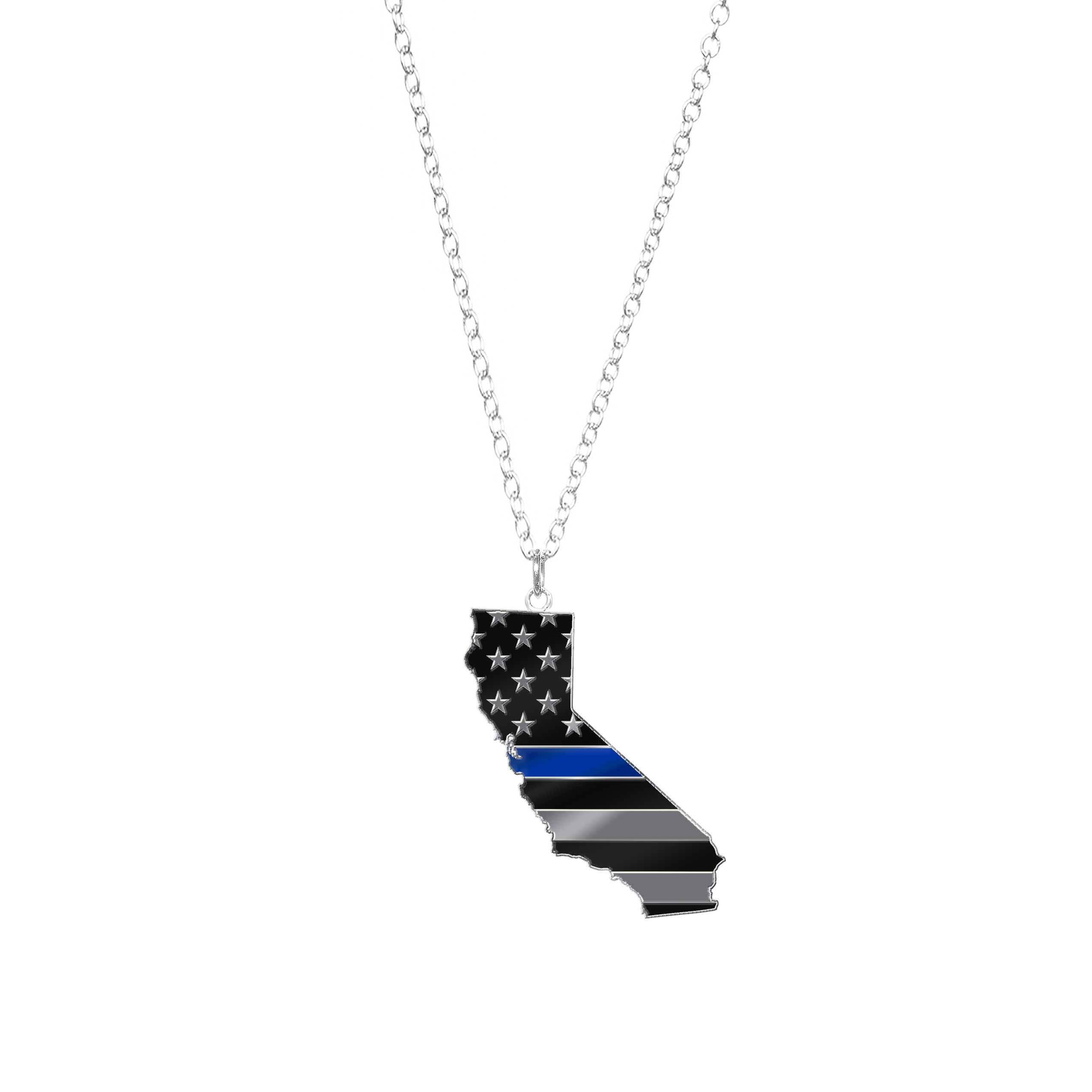 Blue line best sale necklace