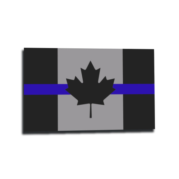 Canada Thin Blue Line Sticker - 3" x 4.5"