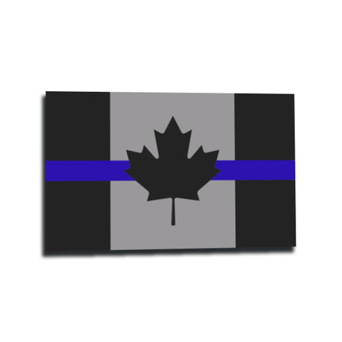 Canada Thin Blue Line Sticker - 3" x 4.5"