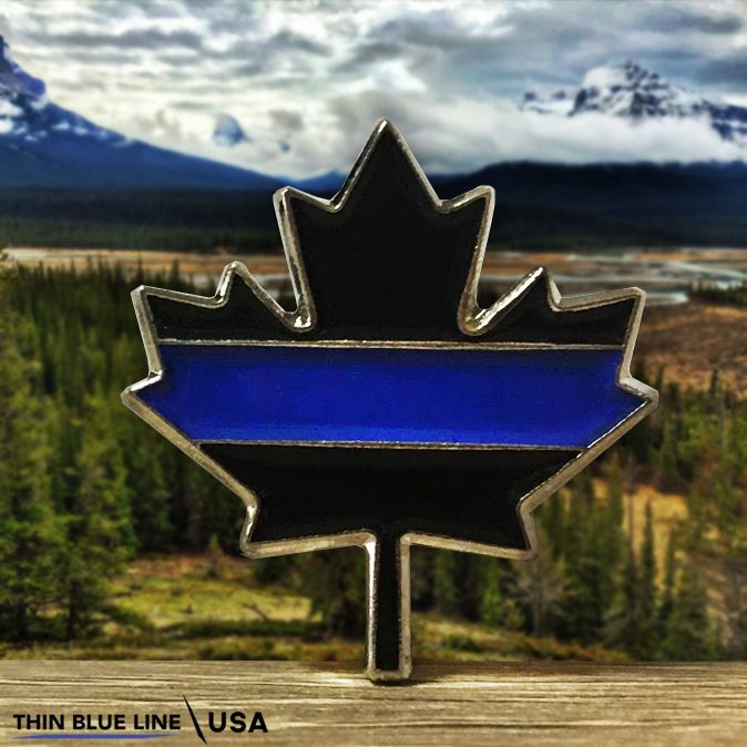Blue Line Pin Canadian Thin Blue Line Pin - Thin Blue Line USA