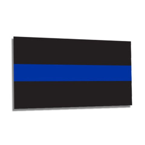 Classic Thin Blue Line Sticker - 2.5 x 4.5 Inches