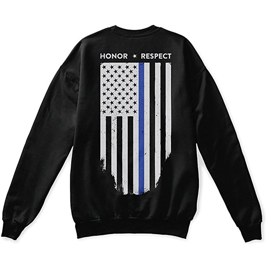 Louisville KY American Flag Skyline Distressed' Unisex Crewneck Sweatshirt