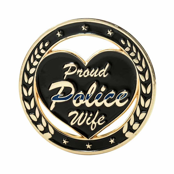 Thin Blue Line Wife Challenge Coin