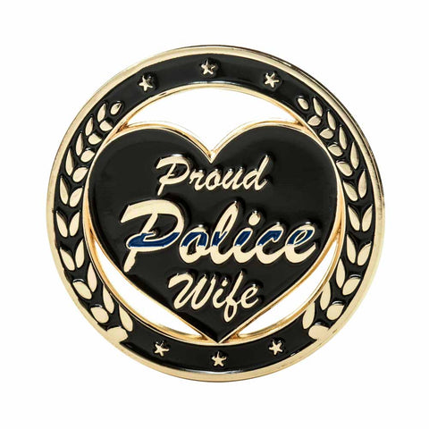 Thin Blue Line Wife Challenge Coin