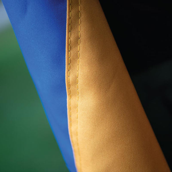 DuraSleek -Thin Gold and Thin Blue Dual Line American Flag, Sewn & Embroidered, 3 x 5 Ft