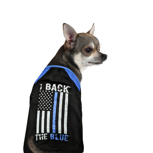 Dog Shirt · Thin Blue Line American Flag, Back The Blue