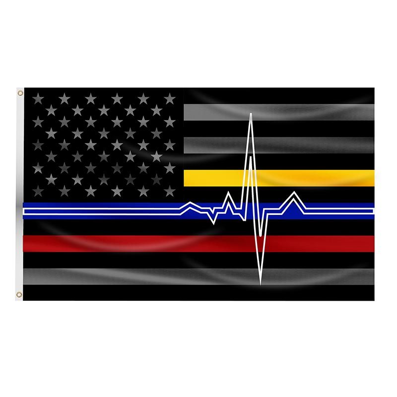 First Responder Flag - Thin Blue Line USA