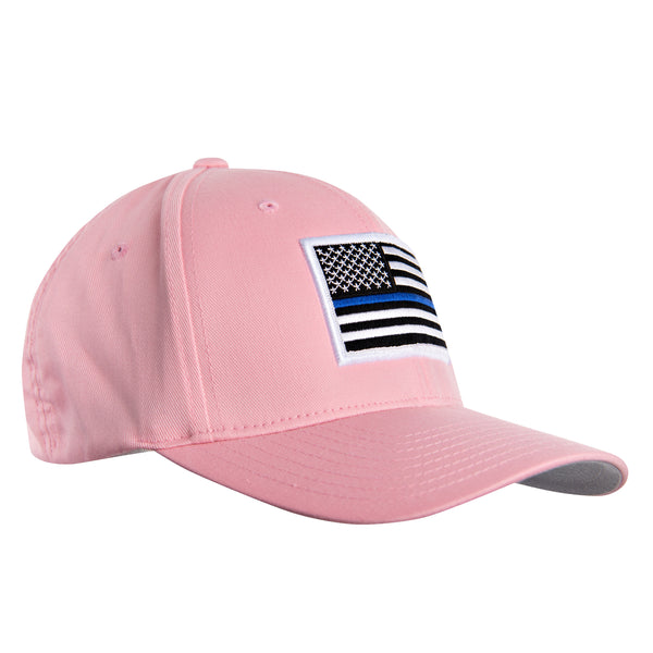 Flexfit Hat - Thin Blue Line American Flag, Pink