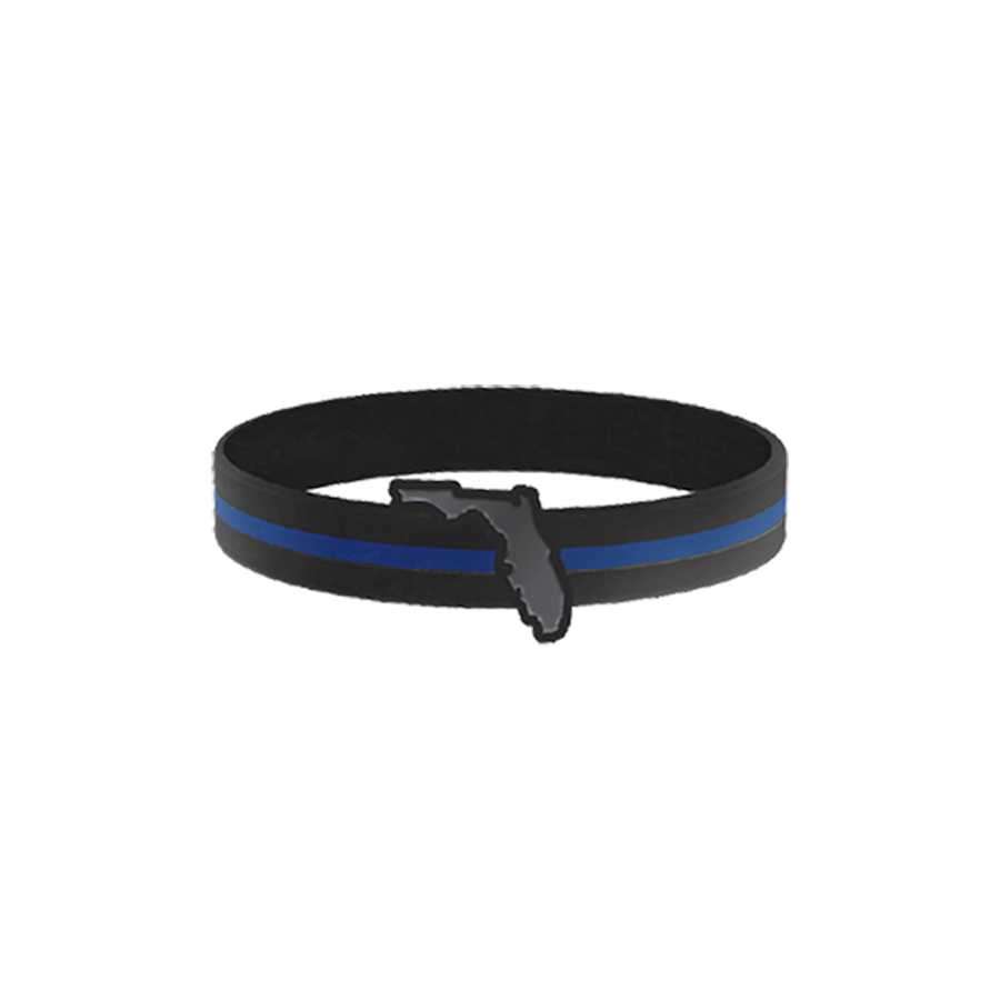 Thin Blue Line State Bracelets Standard 8 Inch Thin Blue Line USA