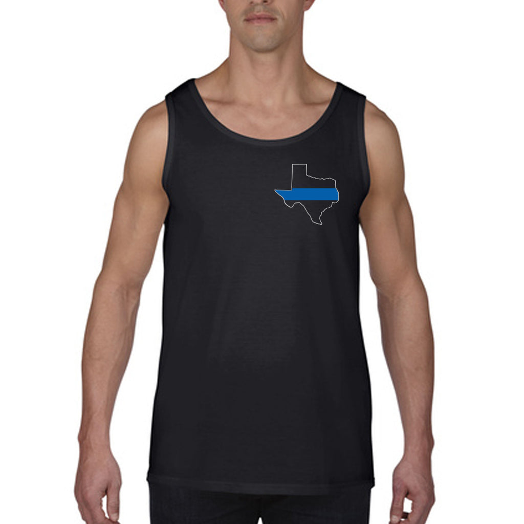 Thin Blue Line FlexFit Hat - Subdued Black Cap With Thin Blue Line Patch, Support Law Enforcement