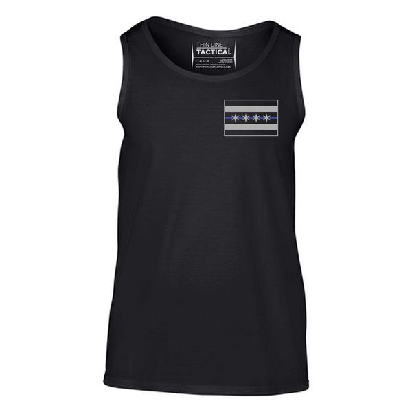 Tank - Chicago Thin Blue Line Flag - Thin Blue Line USA - 3