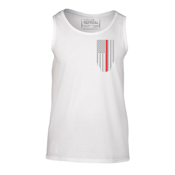 Tank - Thin Red Line American Flag - HONOR & RESPECT - Thin Blue Line USA - 6