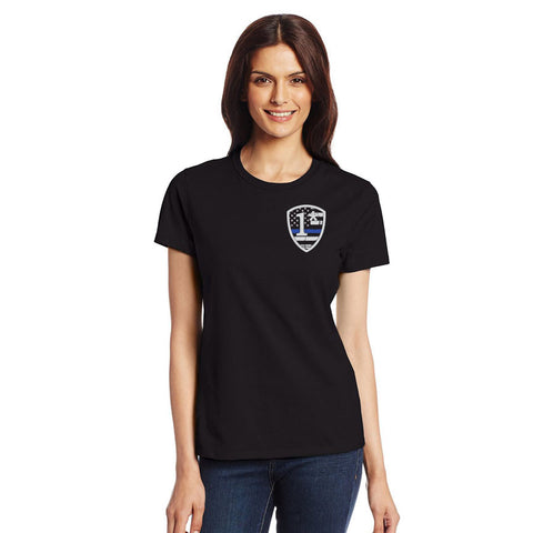 Women's Shirt - 1* to Risk T-Shirt - Thin Blue Line USA - 1