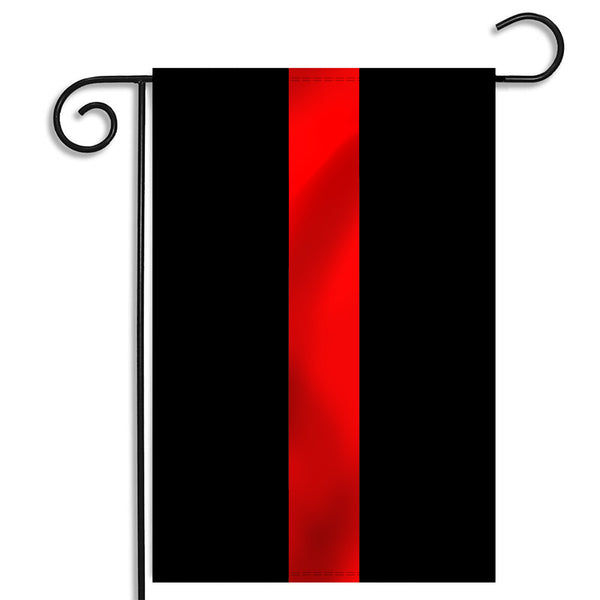 Thin Red Line Garden Flag - 12.5 x 18 Inches - Thin Blue Line USA