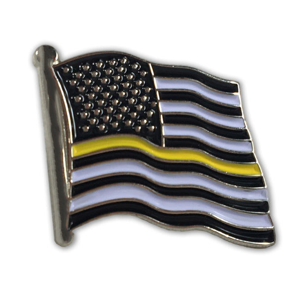 Thin Gold Line American Flag Pin