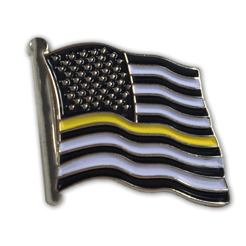 Thin Gold Line American Flag Pin