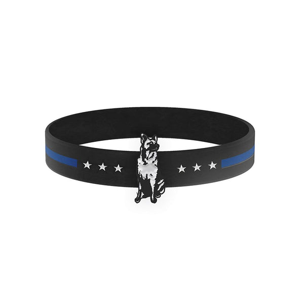 Thin Blue Line K9 Dog Bracelet - Thin Blue Line USA