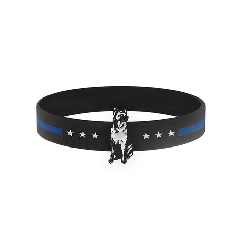 Thin Blue Line K9 Dog Bracelet - Thin Blue Line USA