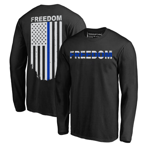 Long Sleeve T-Shirt - Thin Blue Line Freedom