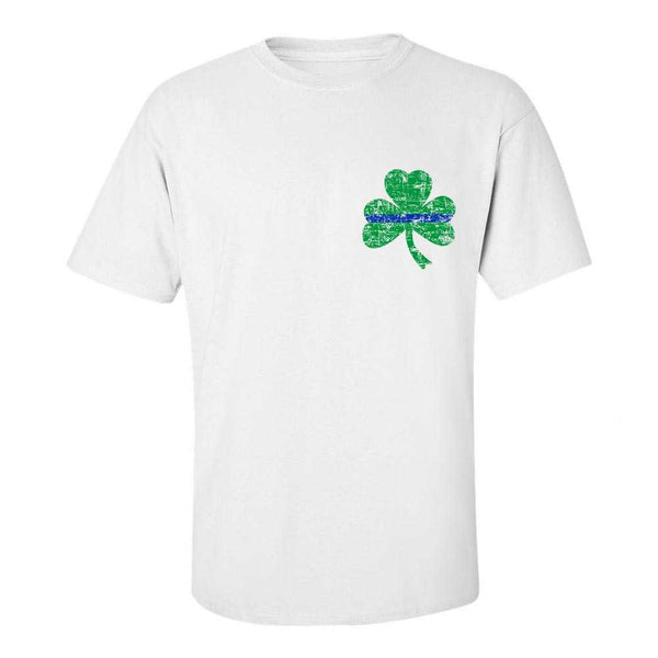 Thin Blue Line St. Patrick's, Small Shamrock T-Shirt