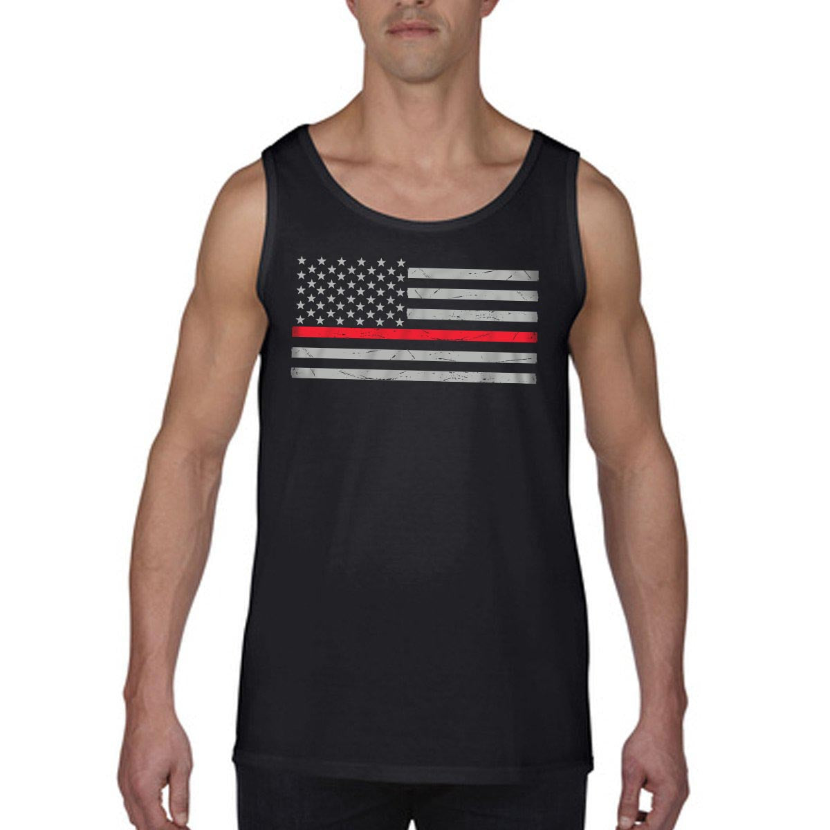 Thin Red Line Flag Tank - Thin Blue Line USA