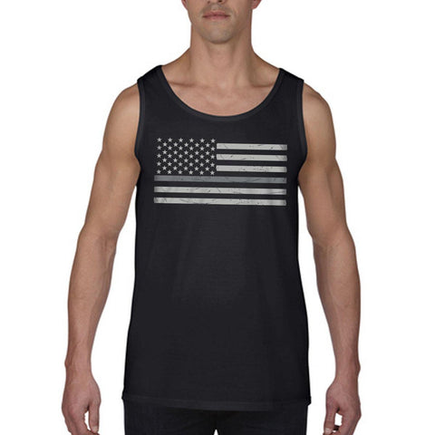 Men's Tank - Classic Thin Silver Line