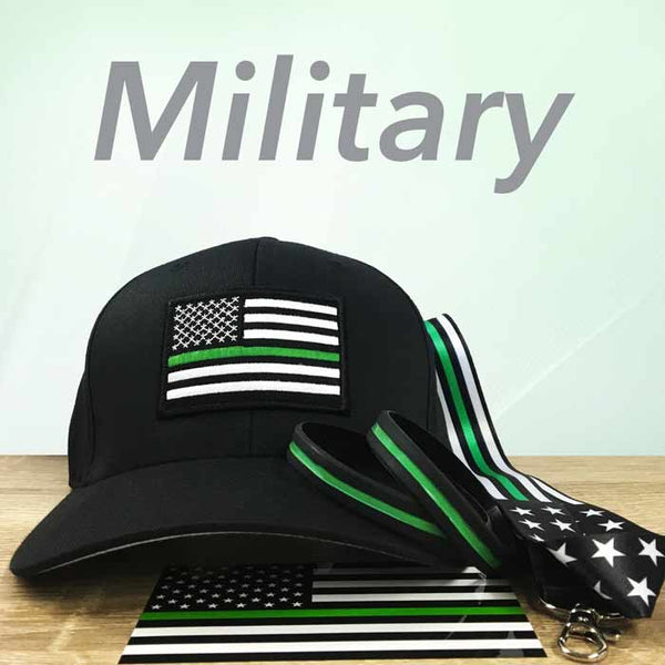Bundle - FlexFit Hat Thin Green Line