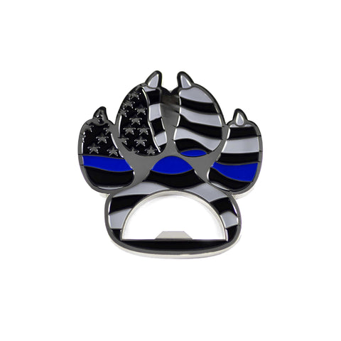 Thin Blue Line K9 Paw Bottle Opener
