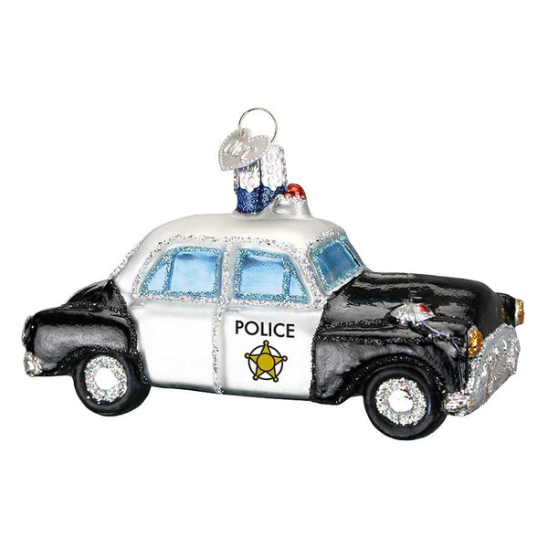 Thin Blue Line Ornament, Police Car