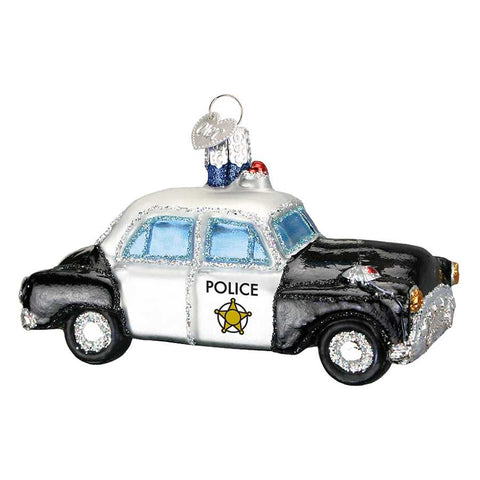 Thin Blue Line Ornament, Police Car