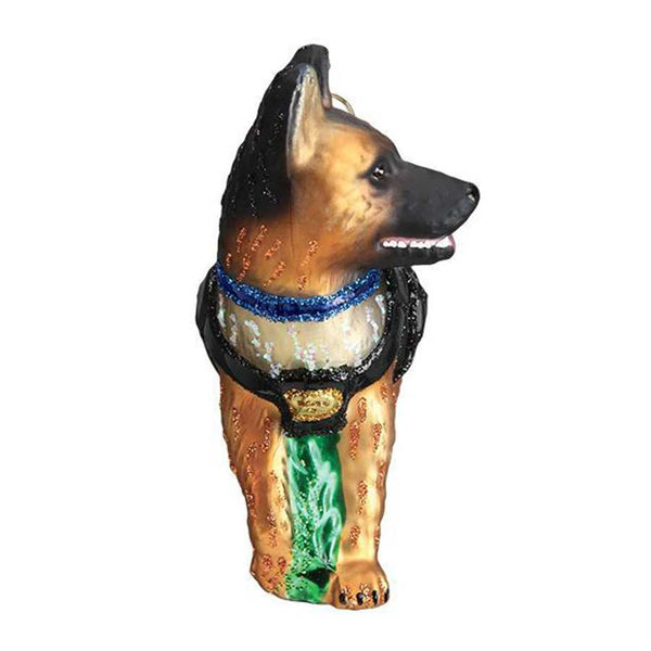 Thin Blue Line Ornament, K-9 Dog