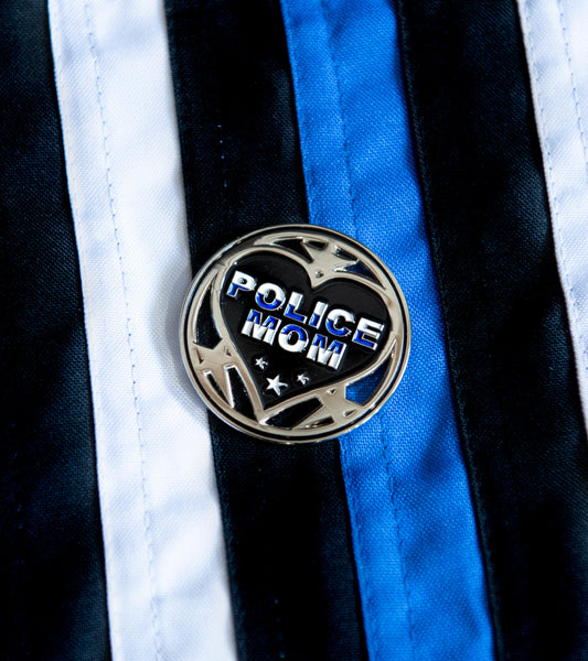 Challenge Coin - Thin Blue Line Mom