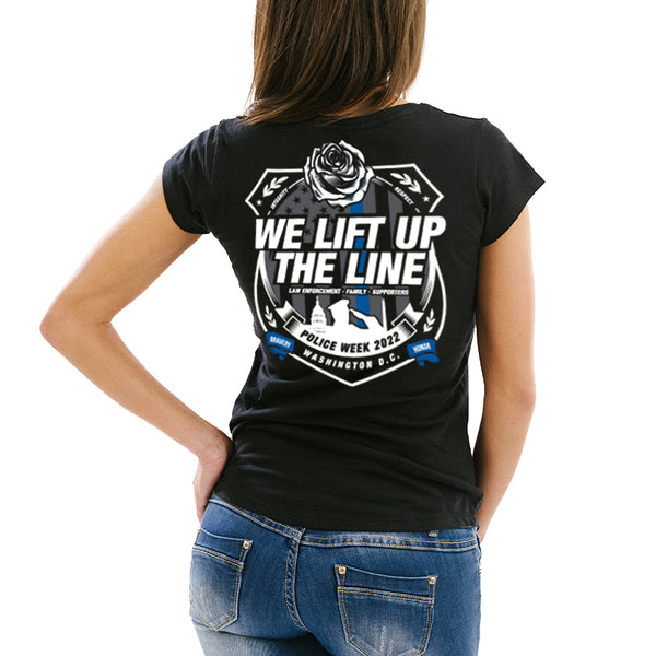 (From a Previous Year) - Women's Slim Fit V-Neck T-Shirt - Police Week 2022, Special Edition