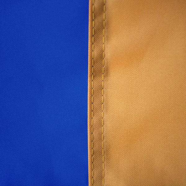 DuraSleek -Thin Gold and Thin Blue Dual Line American Flag, Sewn & Embroidered, 3 x 5 Ft