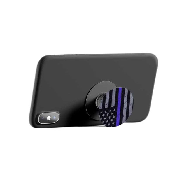 Subdued Phone Holder - Thin Blue Line Flag
