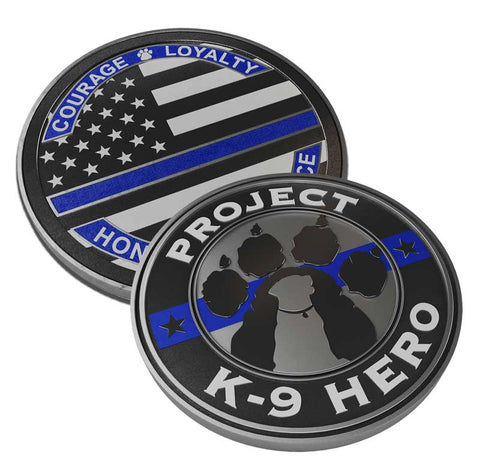 Project K9 Hero Challenge Coin
