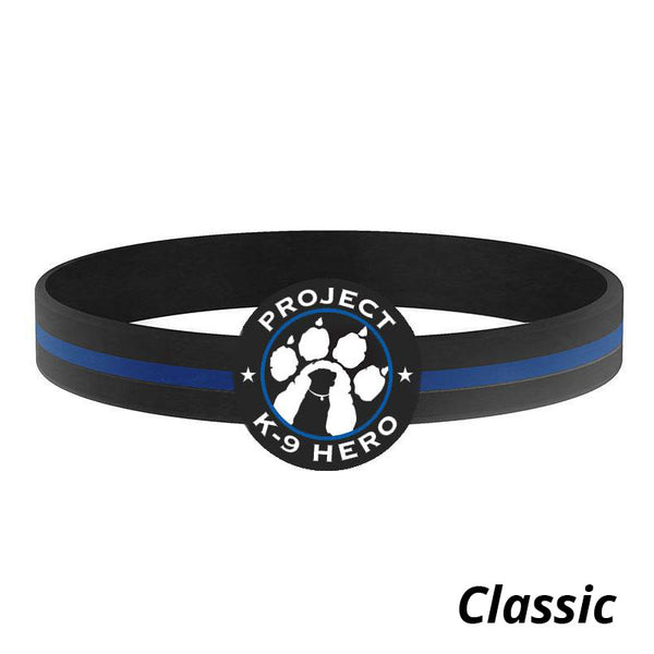 Project K-9 Hero Thin Blue Line Bracelet